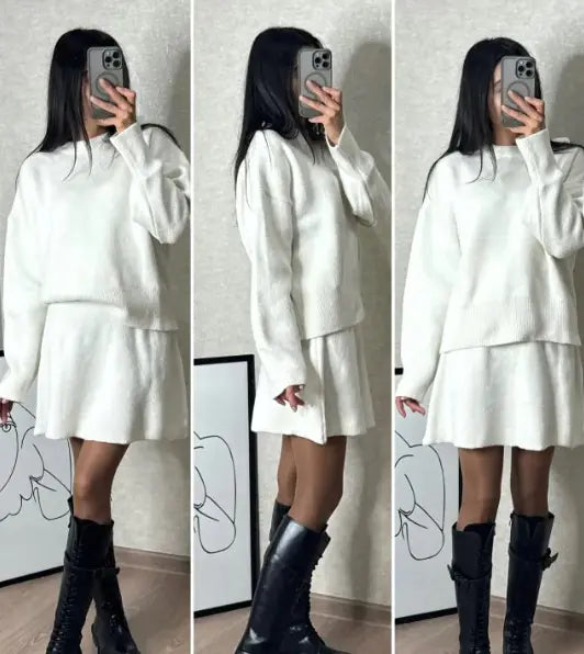 Stylish Knitwear Skirt – Comfortable & Trendy | Ember And Co