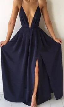 Blue Natalia Dress - Elegant Women's Fashion | Ember And Co