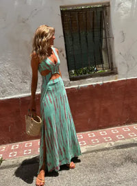 Hanging Neck Long Dress | Ember And Co