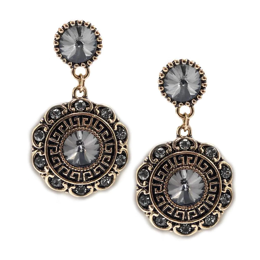 Bloom Charcoal Earrings - Minimal Luxury for Everyday Wear