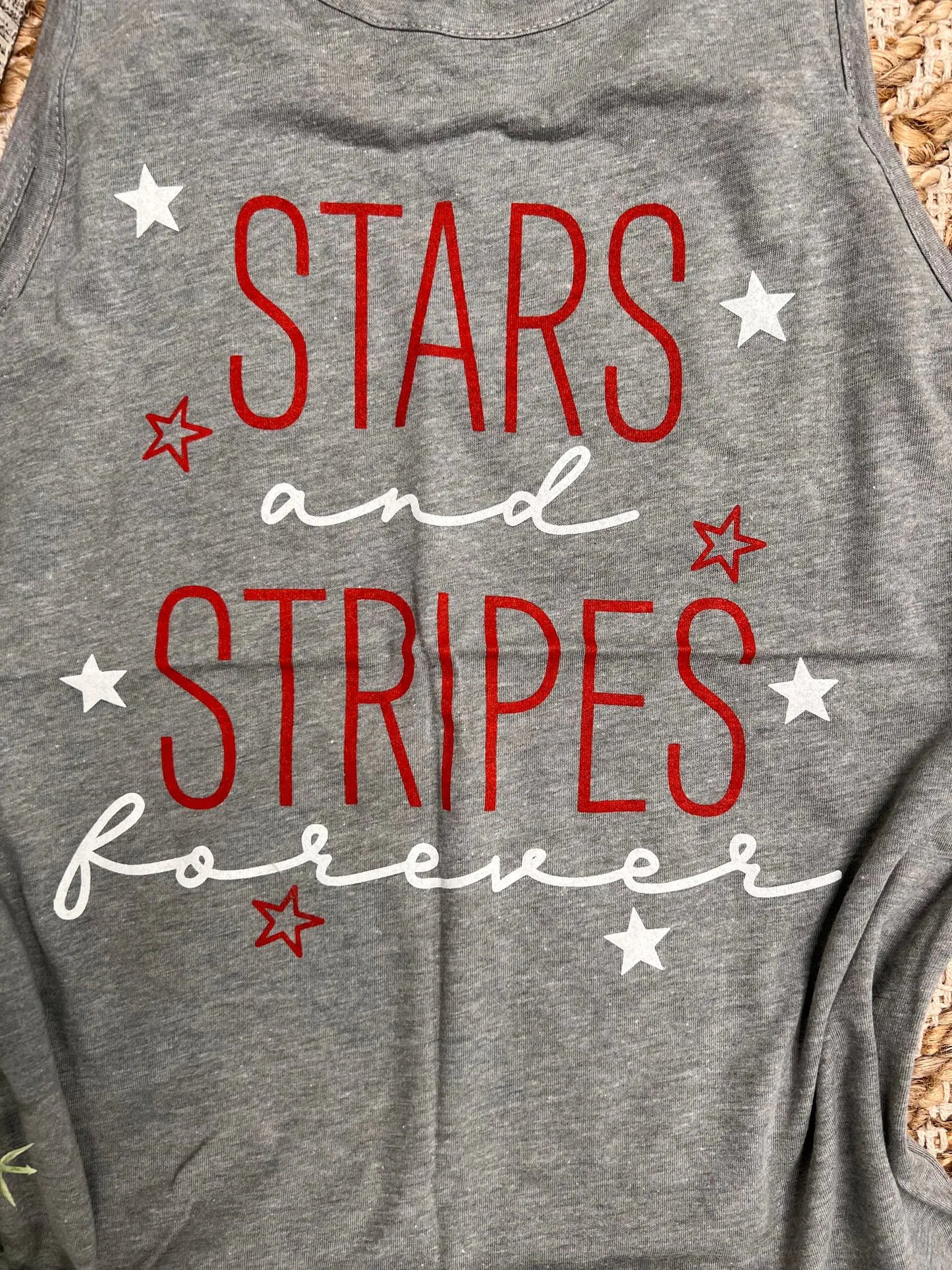 Printed Perfect Tank Top - Stars and Stripes Tank | Ember and Co