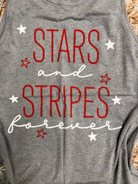 Printed Perfect Tank Top - Stars and Stripes Tank | Ember and Co