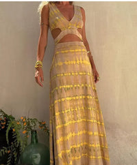 Hanging Neck Long Dress | Ember And Co